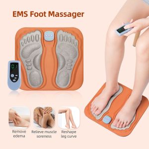 Foreverlily | 3D Smart Foot Massage Pad With Remote Control Feet Massager Improve Blood Circulation Relax Muscles Slim Legs 6 Mode Foot Pad