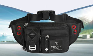 TOUGH Warrior Tas Pinggang Tactical Army Bag Outdoor Travel Adventure Tas Selempang Pria Terbaru Waistbag Crossbody Sling Bag Waist Bag Bodypack Camping Hiking Tas Bahu Tas Depan Tas Dada Pria 4257 - Black