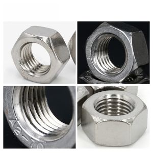 Hex Nuts External Six Corner Stainless Steel 201 304 316 Lock Nuts M1234568M10M12M14-M36 Hardware Tools Fasteners from China