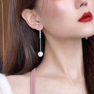 Accessible Luxury Fancy Pearl Earrings S925 Sterling Silver Needle Minimalist Elegant Face Slimming Earrings Easiest for Match Fashion Trendy Earrings