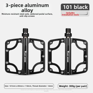 West Biking | Aluminum Lightweight 3-bearing Pedal