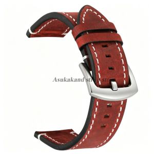 18mm 19mm 20mm 21mm 22mm 24mm Vintage Leather Strap Quick Release For Seiko Watch Band Men Women Universal Bracelet Accessories
