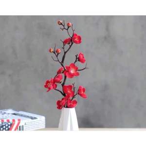 Cành hoa đào hoa mai giả hoa đào mai lụa trang trí lễ tết mang không khí xuân về