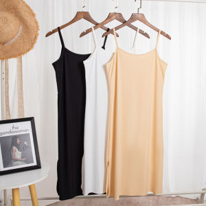 #4992 เสื้อซับในยาว เกรดพรีเมี่ยม เหนือเข่า เสื้อซับในยาวแฟชั่น ผ้าใส่แล้วเย็นสบาย ไม่ร้อน L-3XLราคาขายส่งจัดส่งในวันเดียวกัน