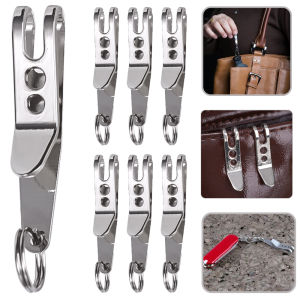 10PCS EDC Metal Keychain Carabiner Backpack Gear Pocket Suspension Clip Quick Buckle Key Ring Hook Outdoor Hiking Camping Tool