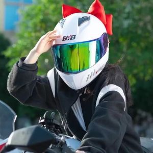 30cm Motorcycle Helmet Bow Double-Layer Helmet Ribbon Super Big Helmet Bow Motorcycle Accessories