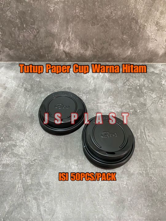 Tutup paper Cup Hitam 8oz&9oz / Tutup Gelas Kertas Hitam | Lazada Indonesia
