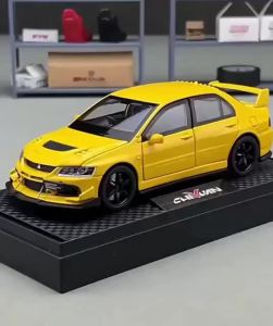 Mitsubishi Evo 9 Alloy Car Model Simulation JDM Racing Car Toy for Boys Childrens Play Car Collectible Decoration