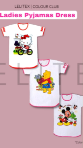 [Lelitex] Ladies Plus Size Oversized Pyjamas Dress Sleepwear - Free Size