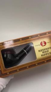 Classic  Smoking Pipe  Metal Tube Smoke Pipe Red Black Pipe