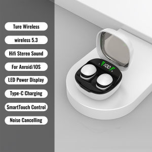 kebidumei | Mini Invisible Earphones Bluetooth 5.3 Headphones HiFi Stereo Wireless Headsets Noise Reduction Earbuds for Xiaomi Huawei