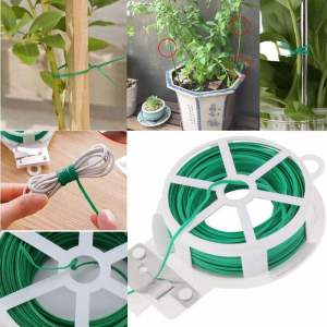 Twist Tie (30m) Garden Plants Twist Tie Cable Wire Tie Garden Twist Ties Wire Gardening Vine Climbing Plants Fixed Buckl Gplant Support Rings Support Strawber Tie Comes With Shears