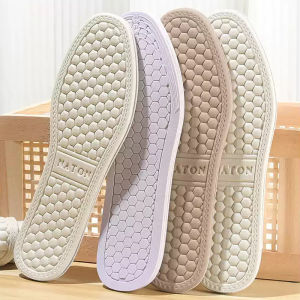 Tamia 1Pair Deodorant Insoles Soft Absorb-Sweat Breathable Soft Sole Comfort Thin Cotton Insoles For Men and Women