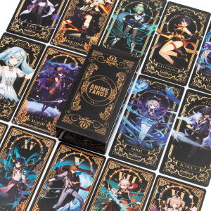 Anime Tarot 78pcs Fortune Telling Card Game English Version 10.3*6cm Vision Board for Entertainment