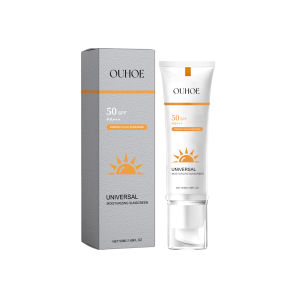 Ouhoe Universal Moisturizing Sunscreen Sunblock Skin Uv Protective Cream Oil-Control Anti-Aging Brightening Whitening Face Body Arms Thighs Refreshing Sunblock 50ml