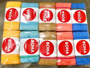 KHĂN MẶT BOHA HÀNG COTTON CAO CẤP.KO XÙ KO PHAI MÀU