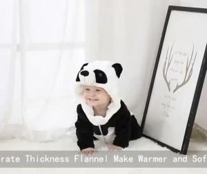 Tiger Fox Turtle Animal Cartoon Unicorn Kigurumi Pajamas Infant Newborn Baby Boys Clothes Babi Rompers Hooded Jumpsuits Overalls