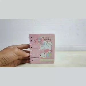 DE ROYALE - Buku Diary / Agenda Spiral A7 Motif Sanrio / Kuromi XQ-8806
