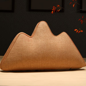 Chinese Style Mountain Pillow Tea Chair Cushion Seat Back Cushion Shaped Pillow Sofa Living Room Mountain Pillow Chinese Style Cushion