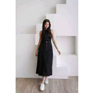 Rok Cargo Skirt Jeans Highwaist Korean Style Kekinian