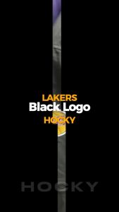 HOCKY Jaket Varsity Baseball Hitam Pria Wanita Casual Vintage Full Bordir Lakers Series