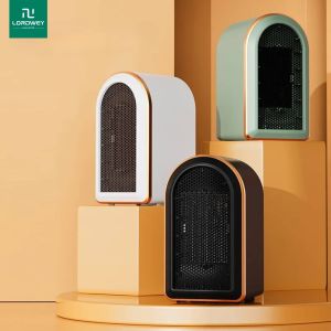 (IN STOCK) LORDWEY Electric Air Heater Hot Blower Portable Desktop Fan Stove Warm Mini Radiator Home Office Room Warmer for Winter Low Consumption