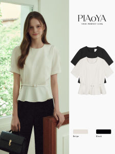 PIAOYA | Ruffled Waist-Covering Elegant Summer Blouse
