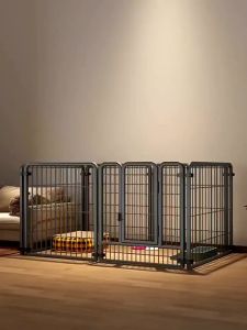 Lồng Chó Và Hàng Rào Chó Làm Từ Ống Thép Mạ Kẽm Chống Gỉ Sét Và Ăn Mòn Màu Đen/Trắng Lắp Ráp Tự Do Kích Thước 180×180×60cm