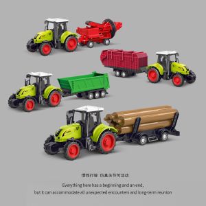 Simulation Farmers Car Lawn Mower Tractor Pull Back Kids Toys Inertial Vehicle Engineering Excavator Model Toy Boy Birthday Gift