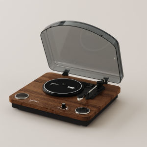Syitren | Bluetooth Vintage Wood Record Player Decor