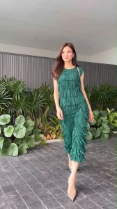 เดรสอัดพลีท คอกลม แขนกุด แพตเทิร์นดีงามมว้าก เล่นระดับชายพู่ทั้งตัว ฟรุ๊งฟริ๊ง มีมิติ สวยงาม มงลงจร้าาา 👑👑 เนื้อผ้าอัดพลีท เนื้อนิ่ม นุ่ม 💫💫💫💫💫 งาน High Class สวยฟุ๊ง เริ่มต้นตลอด 👏🏻 คุณประสบความมั่นใจ สวยงาม 💖