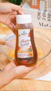 ไซรัปหญ้าหวาน สูตร KETO กลิ่นเมเปิ้ล 320 ml สำหรับการเสริมจมูก ตราสีสรร ขนาด 320 ml