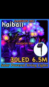 Hai Ball String Lights: Solar Powered, Waterproof & Versatile Decor