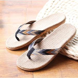 Dép Xỏ Ngón Vải Lanh Chống Trượt Mùa Hè Mới Cho Nam Và Nữ Đi Biển Dùng Trong Nhà Cho Cặp Đôi Dép Xỏ Ngón Mùa Hè Thường Ngày