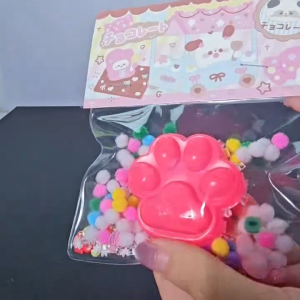 DIY Glow in the Dark Cat Paw Taba Squishy Making Kit Silicone Luminous Beginner Craft Kids Adults Party Birthday Gifts