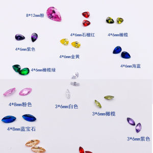 เครื่องประดับเพชรเทียม Zirconia รูปหัวม้า รูปเลื่อย รูปหยดน้ำ รูปสี่เหลี่ยม ทำด้วยมือ เครื่องประดับแฟชั่นราคาถูก