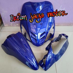 Paket Cover body depan yamaha mio Sporty biru