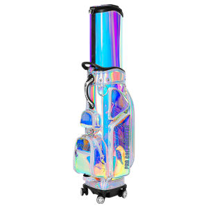 PGM GOLF | Expandable Durable Waterproof 4-Wheel Golf Bag