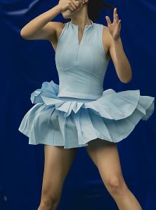 Elastic Double Layer Tennis and Badminton Dress