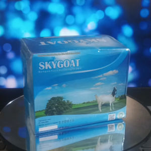 SkyGoat Susu Kambing Premium 100% Autentik Dengan Bubuk Krim - susu kambing etawa 1 Box Organik