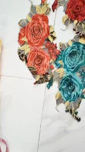 Hoa thêu may lên áo trang trí