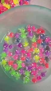 Soft TPR Goldfish Bath Toy Set for Kids with Fishing Net Floating Water Play Game
