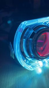 Lampu Led Projie Biled Matrix ORI 4.5 Inch CR7 Cut Off Shroud Chrome 30W