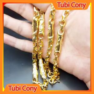 Dây chuyền nam đốt xích chạm rồng mạnh mẽ 60 cm D224-333-UADX Tubi Cony - Dễ phối đồ