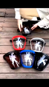 Transparent Full Fcae Mask Anti Fog Dustproof Face Shield Work Protective Safety Mask Reusable Masks