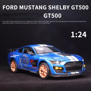 【WJ】1:24 Ford Mustang Shelby GT500 simulation alloy diecast car model sports car model kids toy car