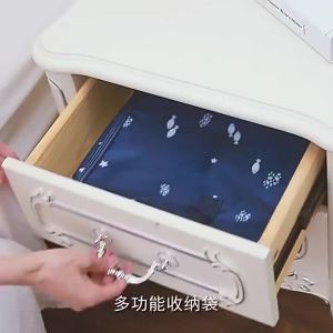 Large Capacity Storage Bag Thickened Oxford Case Pouch Foldable Organizing Package Beg Guni Besar Berzip 大号收纳袋