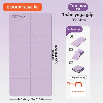 Thảm Yoga Gấp Được Dày Rộng Chống Thấm Dành cho Học Sinh