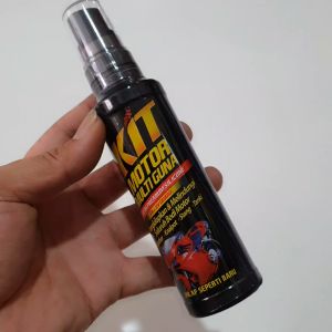 KIT PENGKILAP BODI SPAKBOR KNALPOT STANG TANGKI KERANGKA MOTOR 100ML/MOBIL PAKET KAIN LAP MICROFIBER