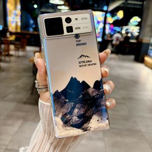 Applicable to Xiaomi Mix Folder 3 Foldable Screen Phone Case Snow Mountain Landscape Drop-Resistant Blue Light Trendy Mens Art New Arrival Mixfolder 2 Stylish Creative Niche Style Womens Fancy Couple Silicone Soft Cover